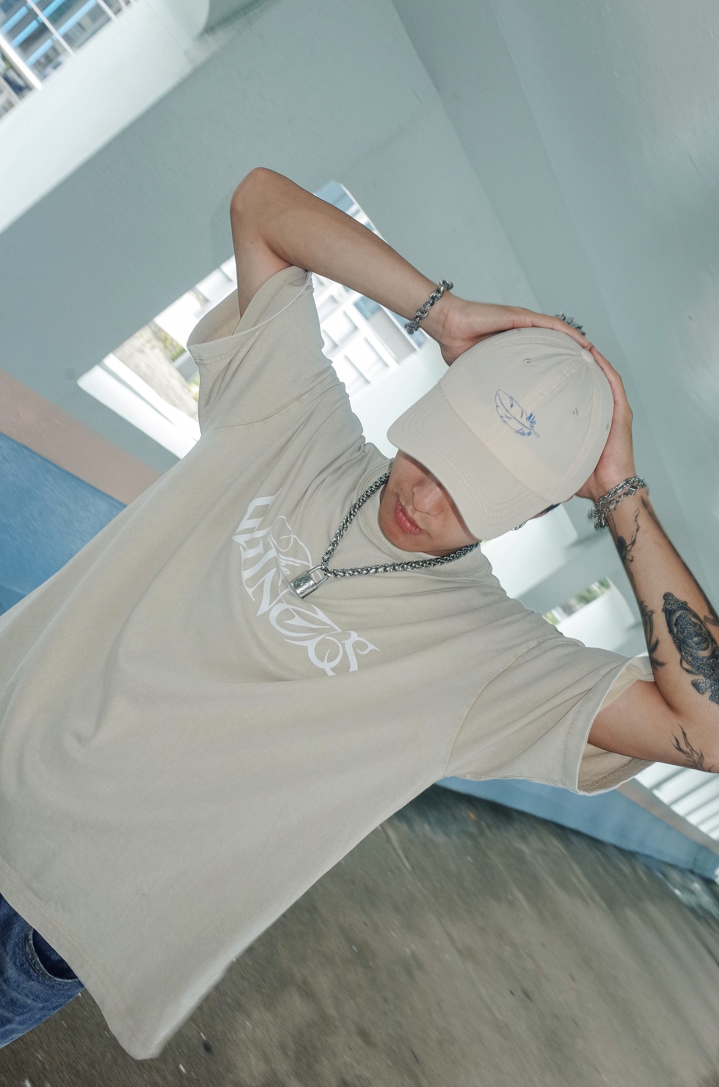 The Witness Beige Weightless Windbreaker Cap