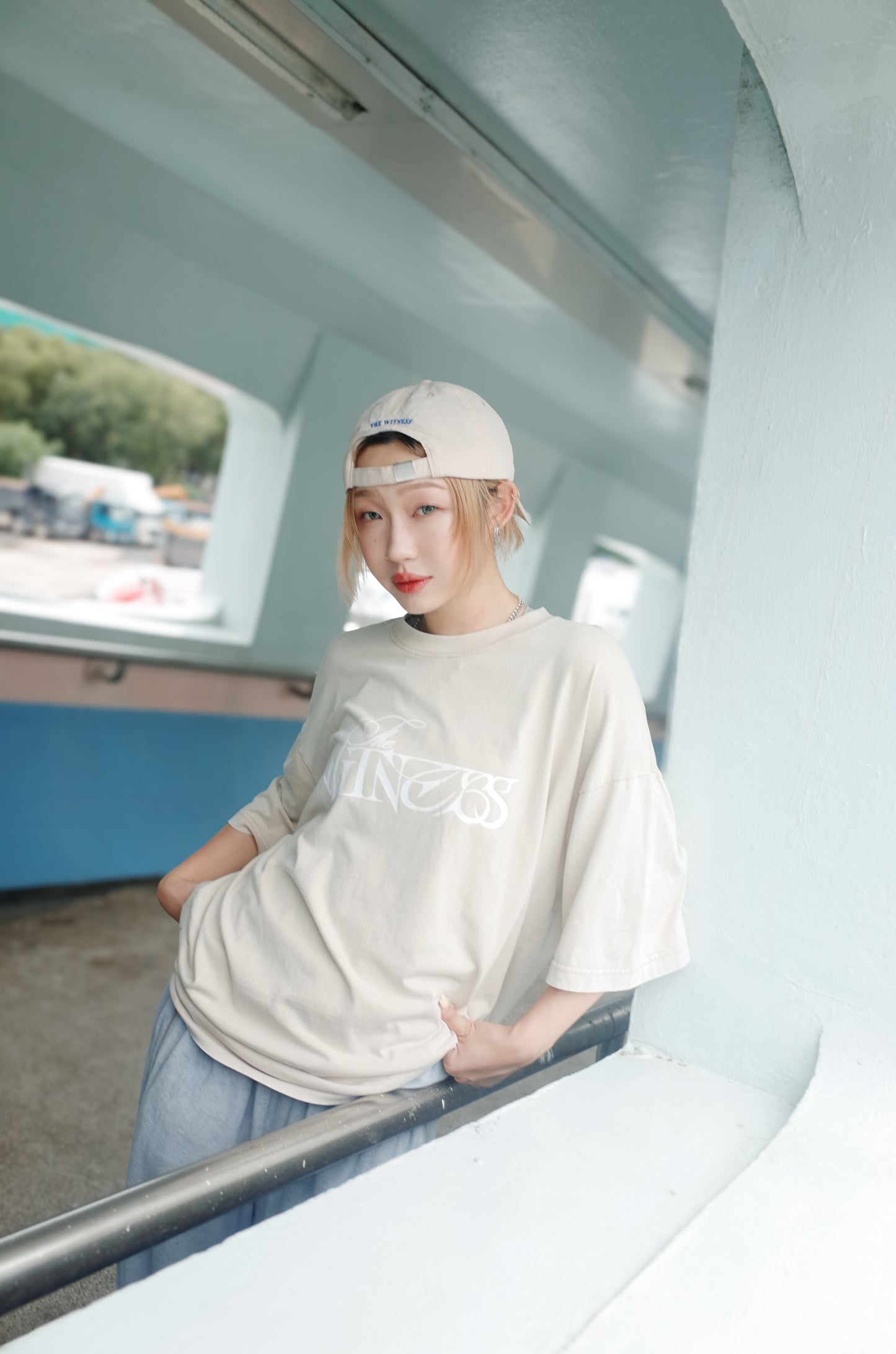 The Witness Beige Washed Tee