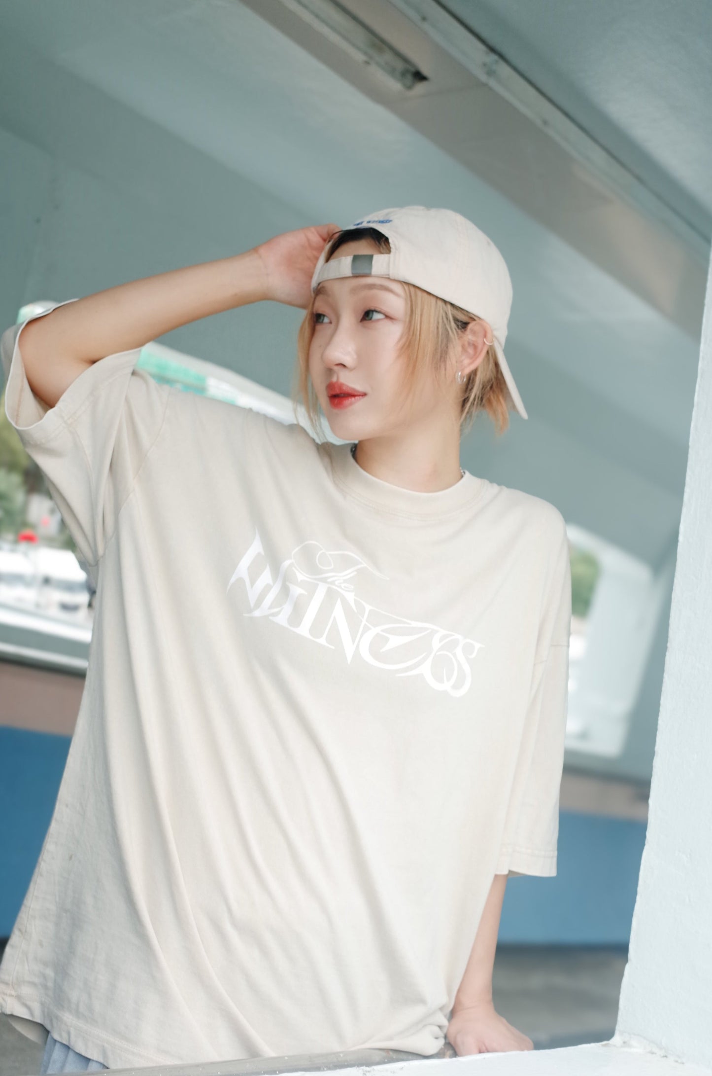 The Witness Beige Washed Tee