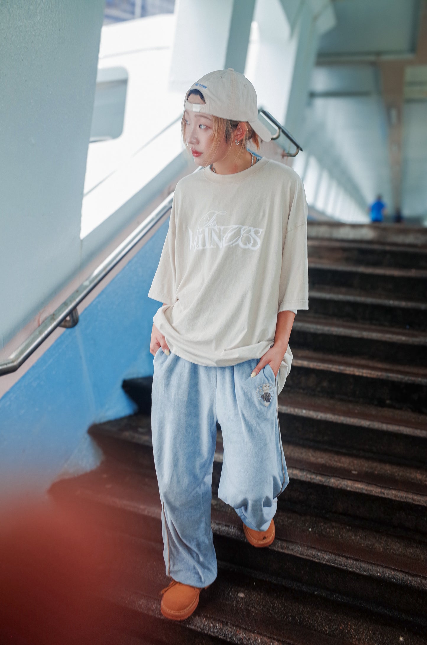 The Witness Beige Washed Tee
