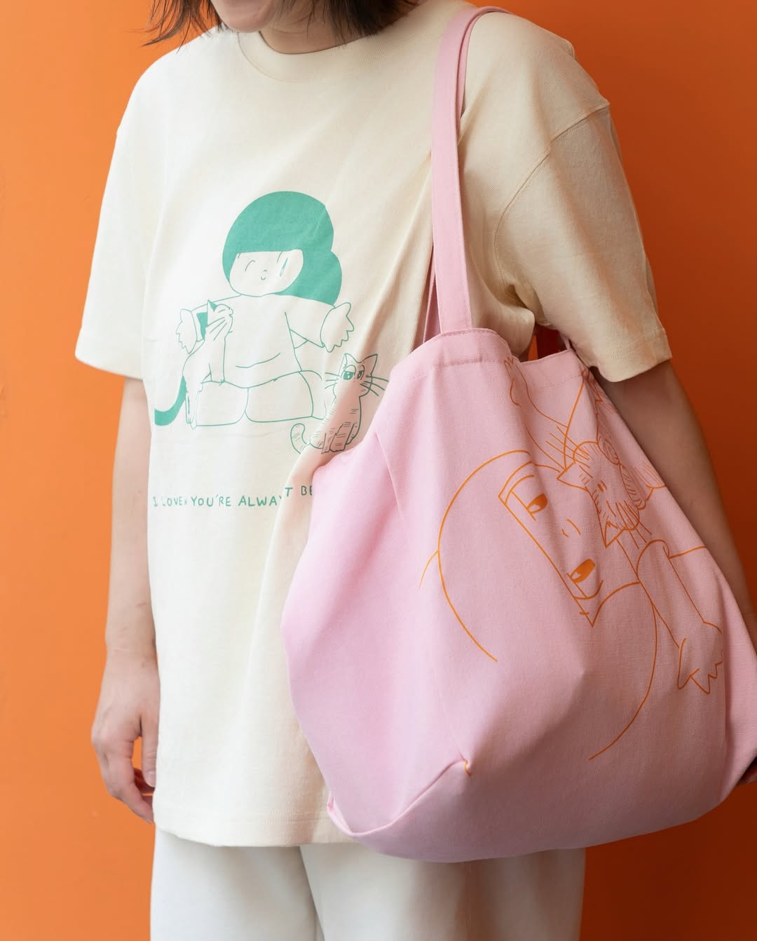 AH JENG's Coffee Club x MAMUANG Beige Tee