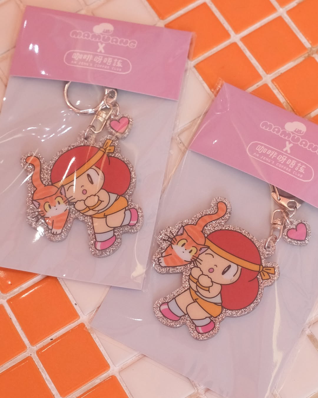 AH JENG's Coffee Club x MAMUANG Acrylic Keyring