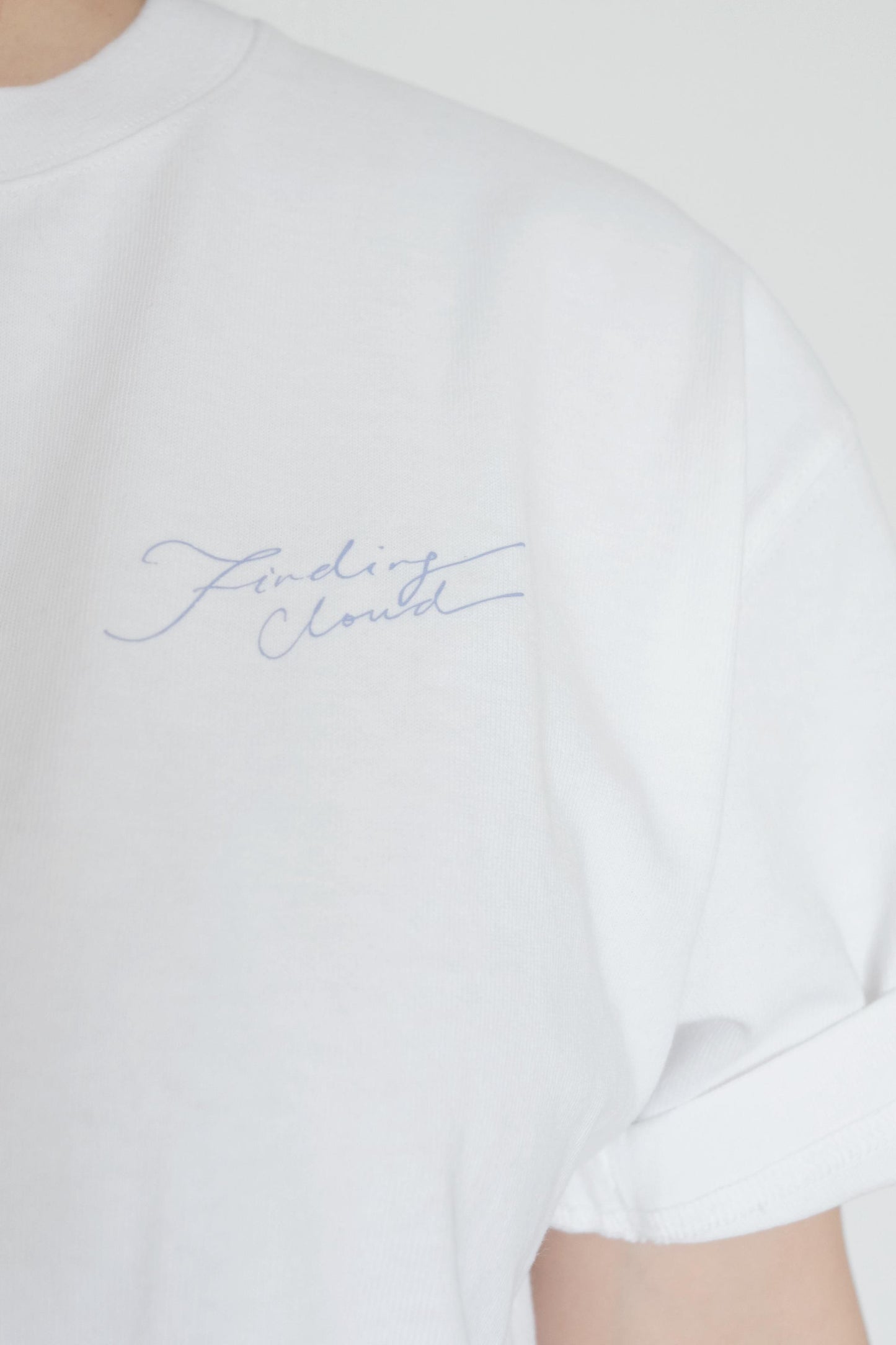 Finding Cloud Logo White Tee