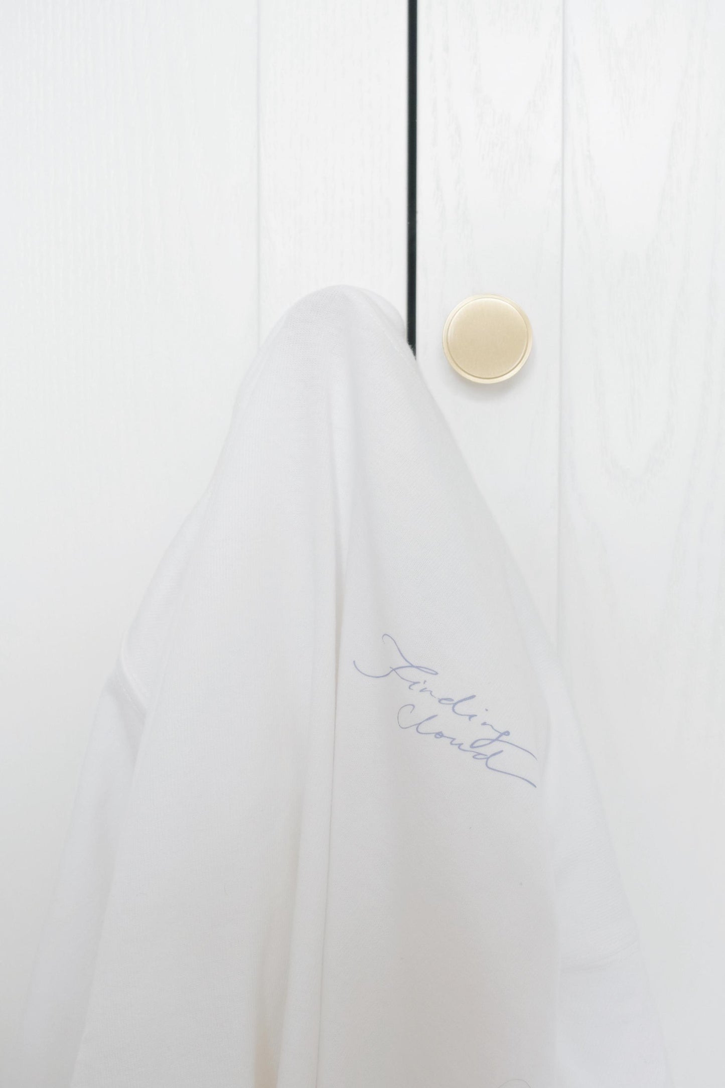 Finding Cloud Logo White Tee