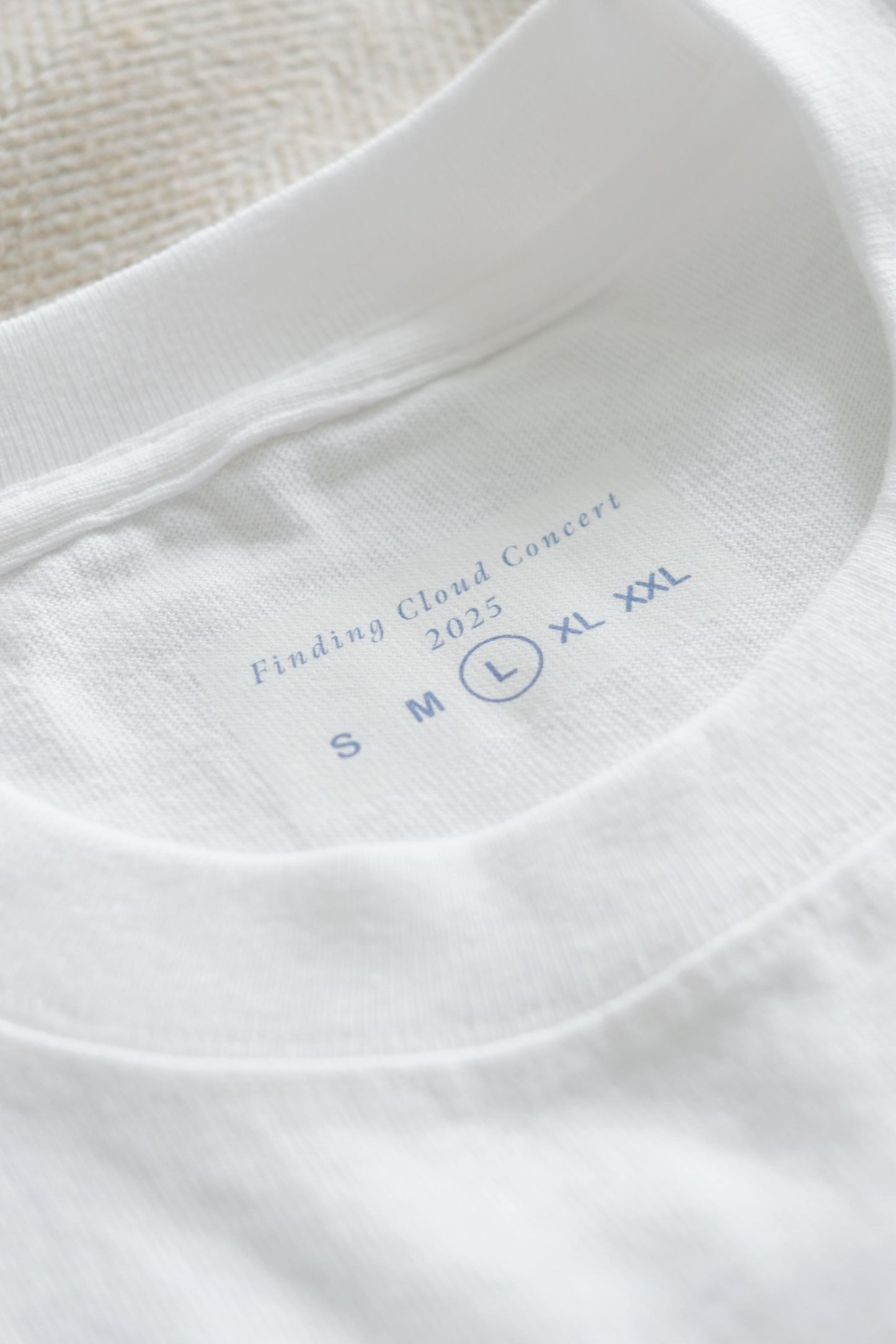 Finding Cloud Logo White Tee