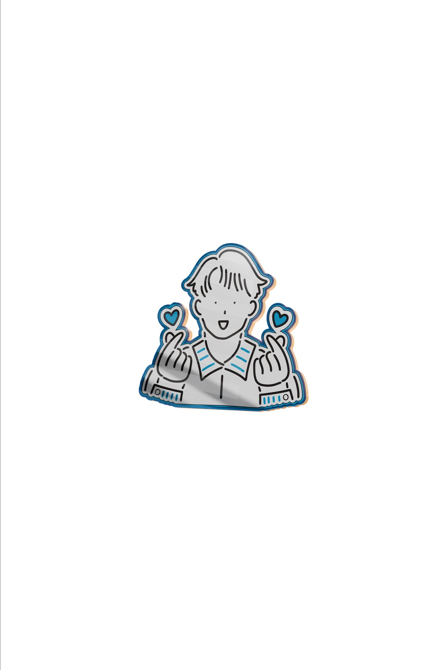 Jay Fung Illustration Metal Pin