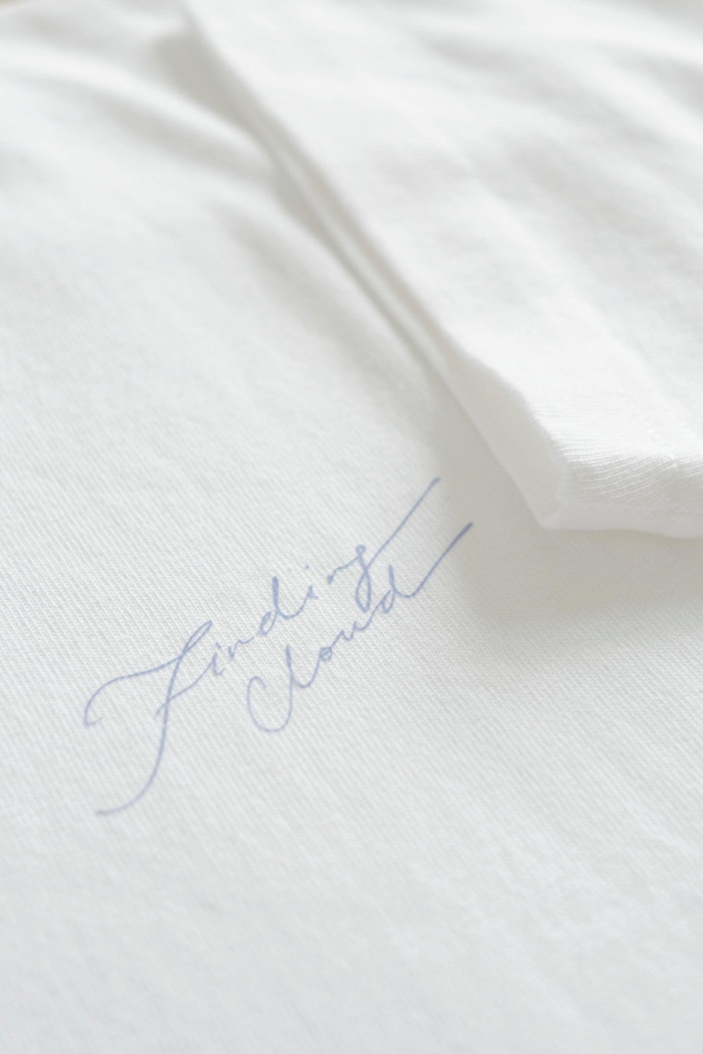 Finding Cloud Logo White Tee