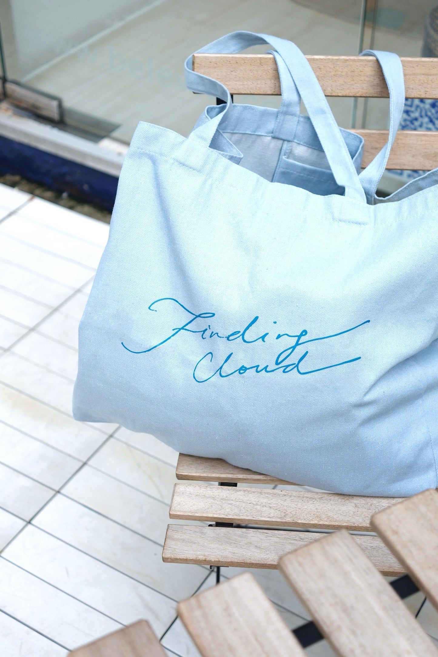 Finding Cloud Denim Bag