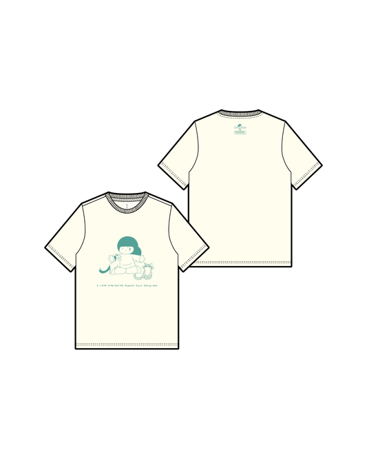 AH JENG's Coffee Club x MAMUANG Beige Tee