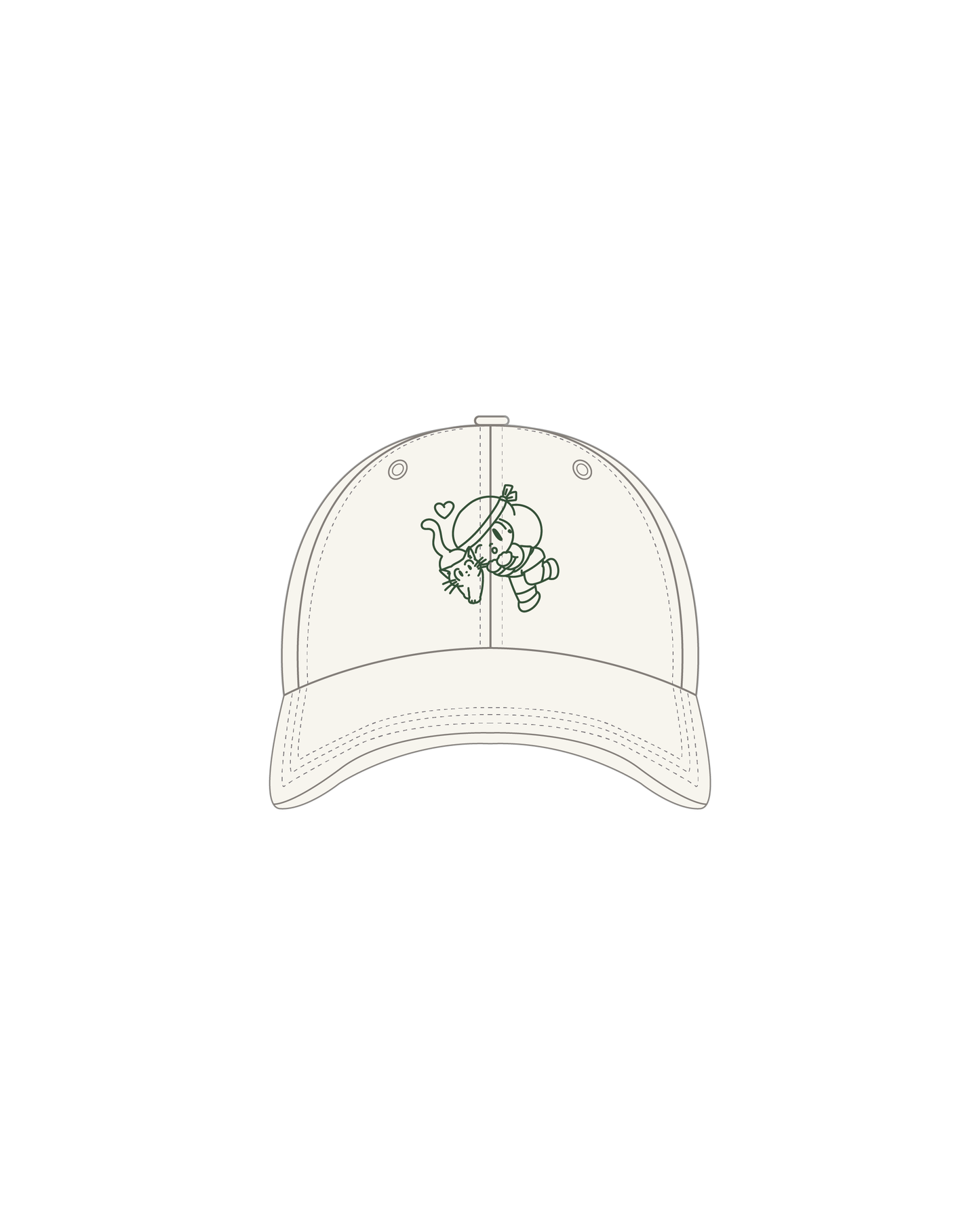 AH JENG's Coffee Club x MAMUANG Beige Cap